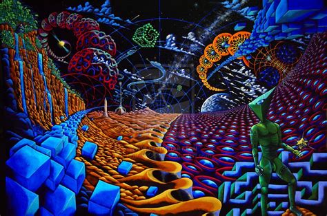 Traveling is a passionate activity in life. Amazingly trippy psychedelic landscape UV painting by Fransis Morgan Burthem | Traditional ...