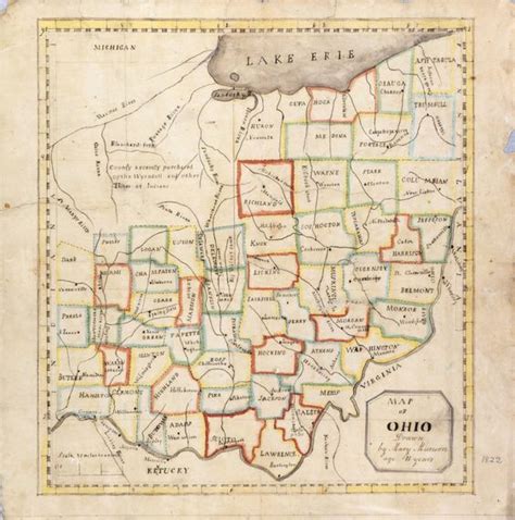 Ohio Map Ohio History Ohio Map Genealogy History