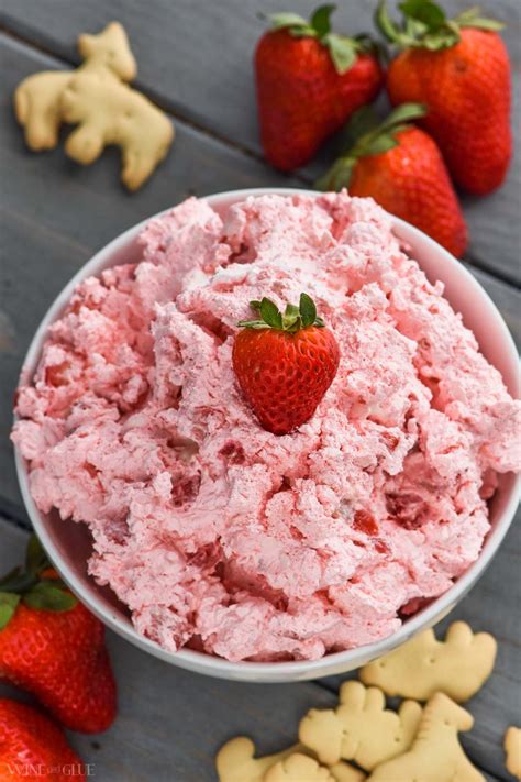Strawberry fluff is perfect on a summer day. This Strawberry Fluff Dip is your favorite picnic salad in ...