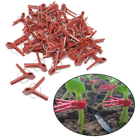 50pc Plastic Plant Support Clips Clamps For Plants Hanging Vine Garden