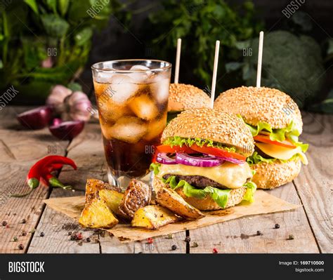 Homemade Burgers Beef Image And Photo Free Trial Bigstock
