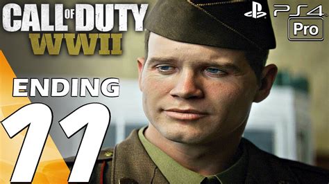 Call Of Duty Ww2 Gameplay Walkthrough Part 11 Final Mission And Ending Campaign Ps4 Pro