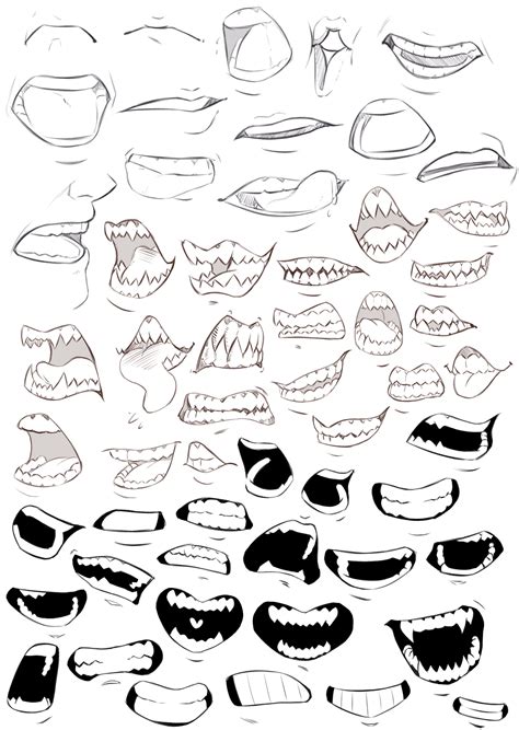 Drawing Mouth Art Reference Sketches Art Tutorials Drawing