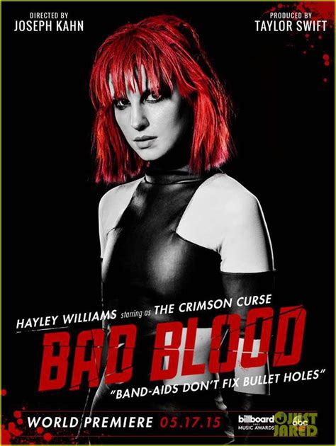 Hayley Williams Rocks Bright Red Hair In Taylor Swifts Bad Blood