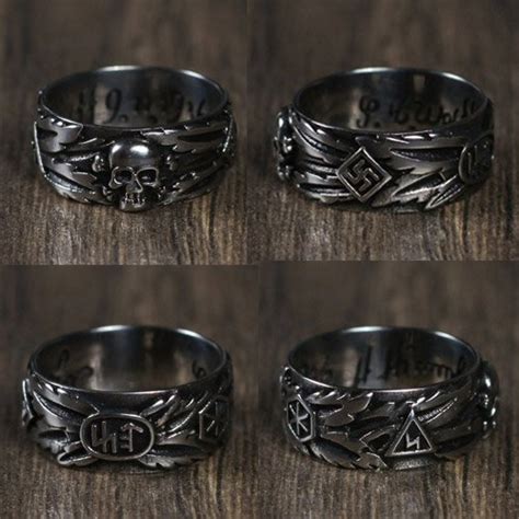 Ss Totenkopf Ring Ss Honour Ring Replica Wide Style Size Usa 10 11
