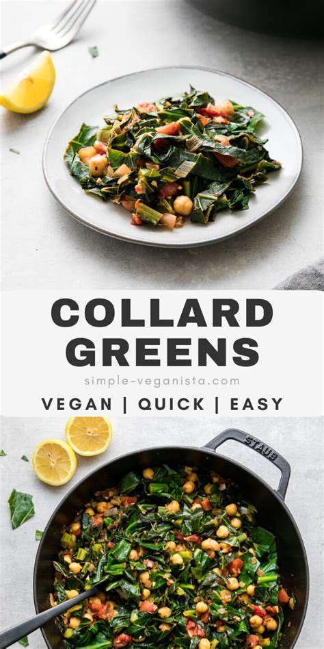 Vegan Collard Greens Quick Healthy The Simple Veganista Vegan