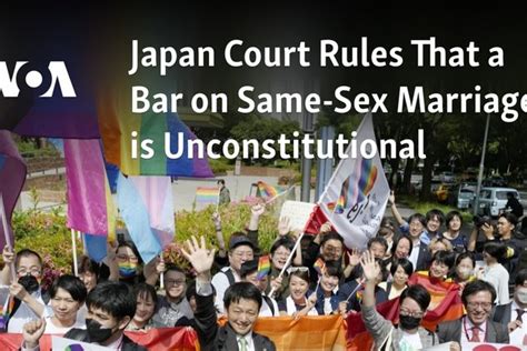 Japan Court Rules That A Bar On Same Sex Marriage Is Unconstitutional