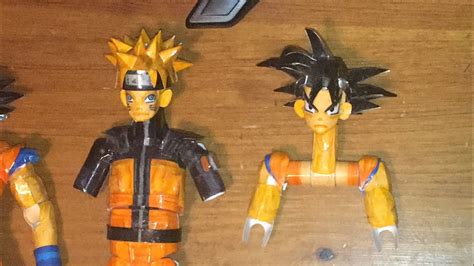 How To Make Goku Out Of Paper Pt 1 How To Make A Mini Paper Action