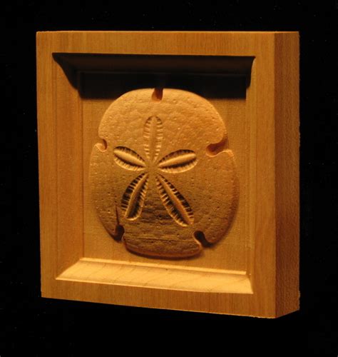 You'll receive email and feed alerts when new items arrive. Decorative Wood Corner Block - Carved Sand Dollar