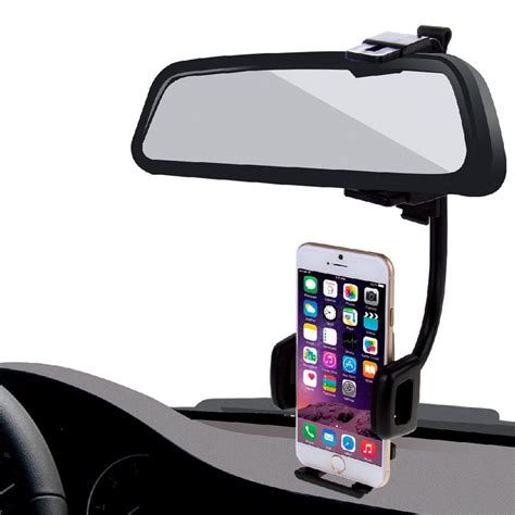 Haweel 2 In 1 Universal Car Rear View Mirror Stand Mobile