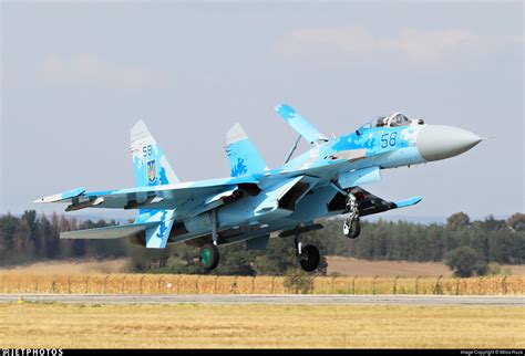58 Sukhoi Su 27p Flanker Ukraine Air Force Milos Ruza Jetphotos