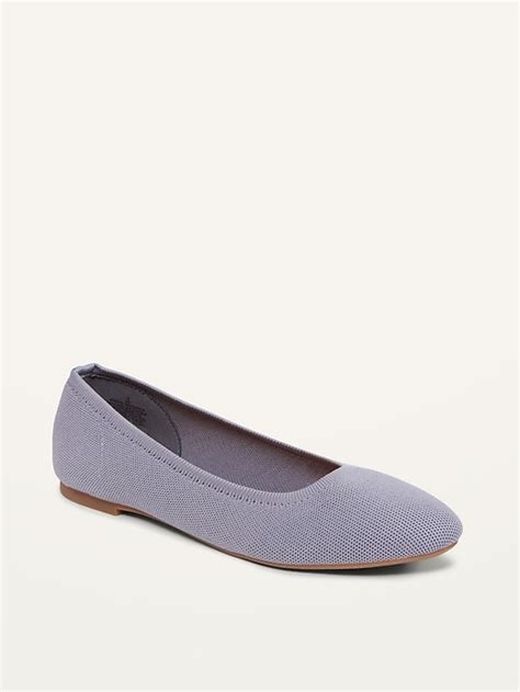 Knit Almond Toe Ballet Flats For Women Old Navy