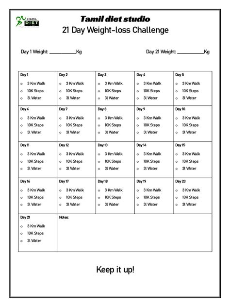21 Day Weight Loss Challenge Pdf