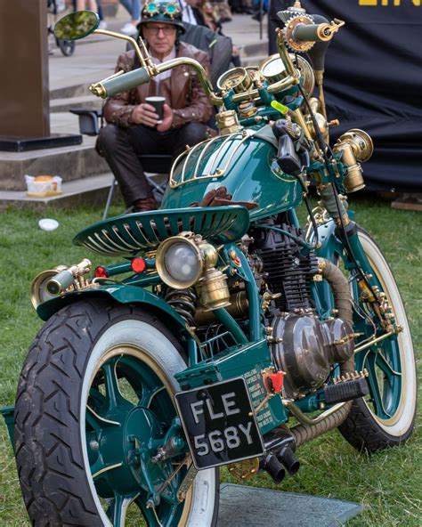 steampunk motorbike taken at lincoln steampunk festival last month steampunk motorcycle
