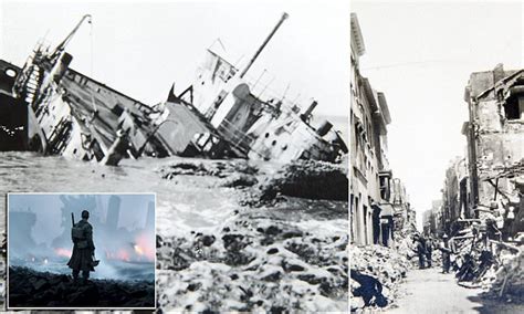 Dunkirk Evacuation Photos Show Trail Of Devastation Daily Mail Online