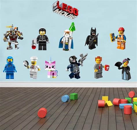 Lego Movie 11 Characters Decal Removable Wall Sticker Home Decor Art