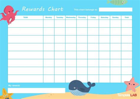 44 Printable Reward Charts For Kids Pdf Excel And Word Reward Chart