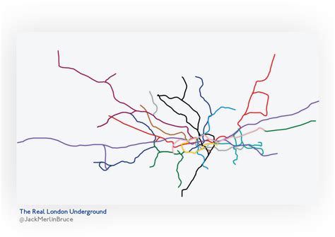 Heres What A Geographically Accurate London Tube Map Looks Like The