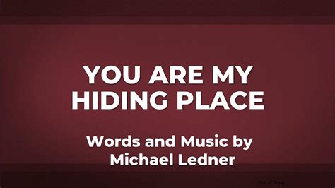 You Are My Hiding Place A Capella Hymn Youtube