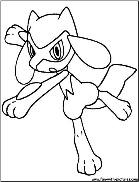 Riolu Coloring Page Pokemon Coloring Pages Disney Coloring Pages