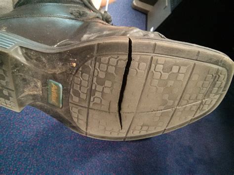 Joe Bournes Brain Dump Blog Mands Airflex Shoes Cracked Sole Again