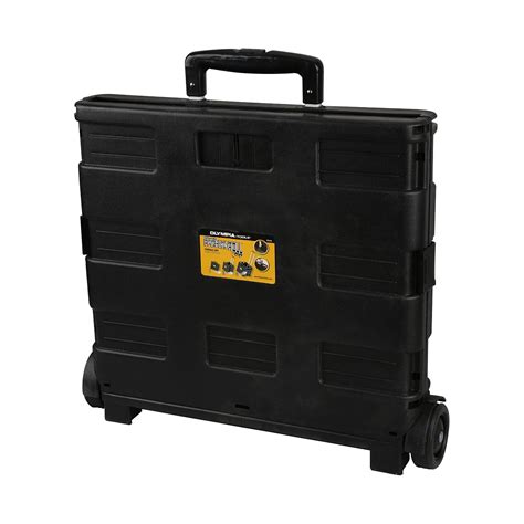 Folding Collapsible Office Cart 80 Lb Load Capacity Black Pack N Roll