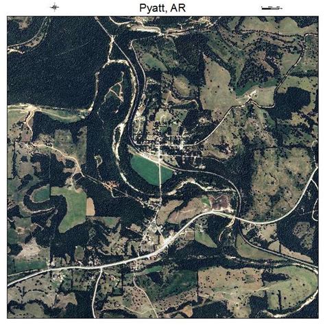 Aerial Photography Map Of Pyatt Ar Arkansas