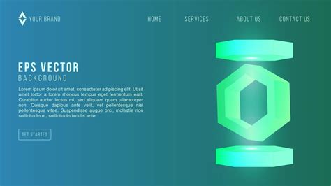Geometric Landing Page Blurred Turquoise Blue Green Water Background