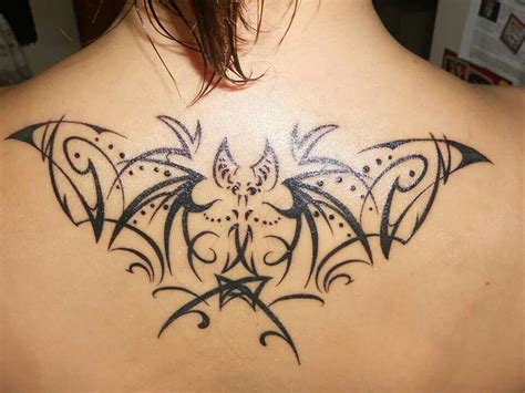 Tribal bat tattoo design a small and easy tattoo design of a bat. Tribal bat tattoo | Inspirational tattoos, Halloween ...