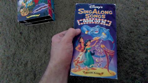 My Disneys Sing Along Songs Vhs Collection Youtube