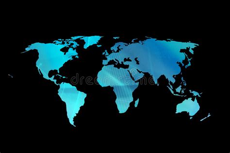 Mapa De Mundo 3d Ilustração Stock Ilustração De Digital 42617412
