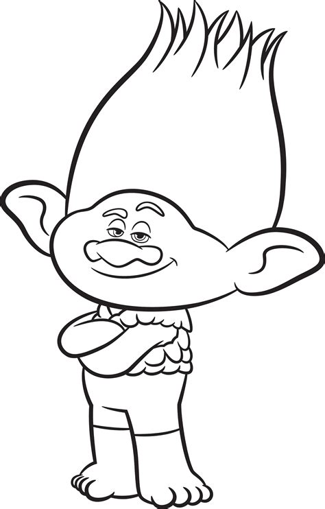 Printable Trolls Coloring Pages