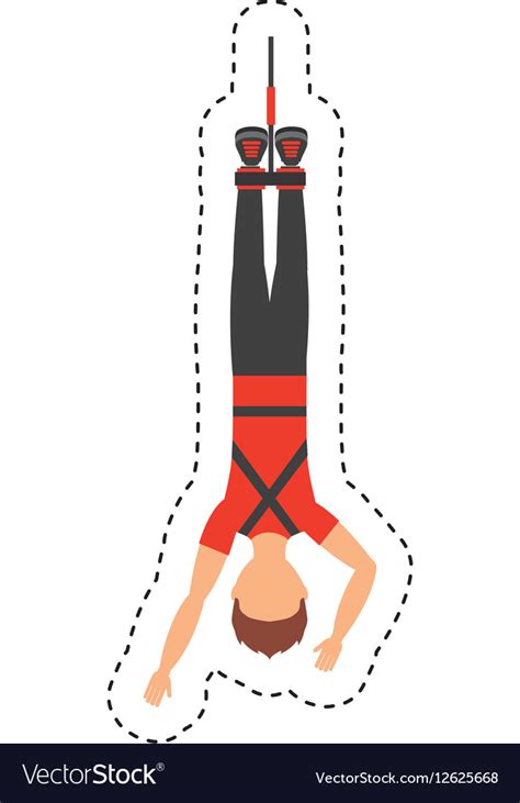 Bungee Jumping Extreme Sport Royalty Free Vector Image