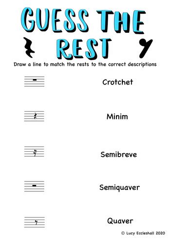 First Grade Music Worksheet