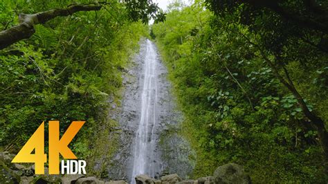 4k Soothing Relaxation Video Oahu Waterfalls Proartinc