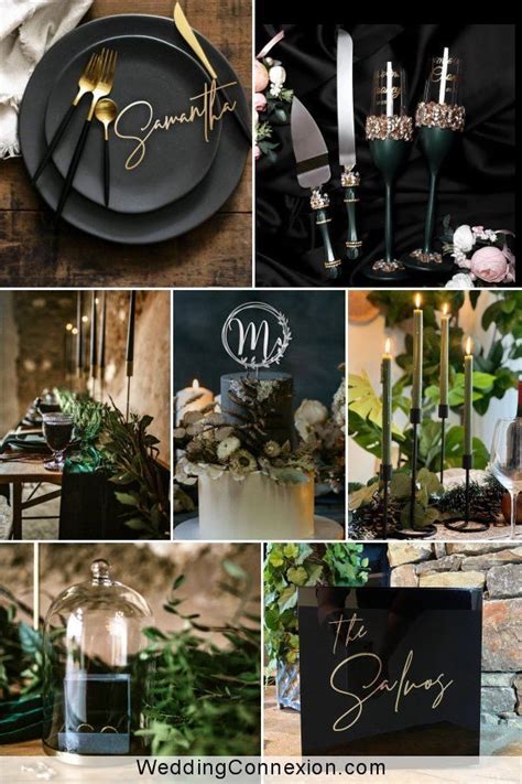 Gorgeous Dark Green Black Wedding Ideas Elegant Wedding Ideas