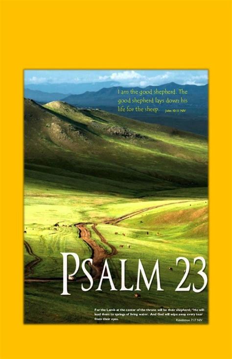 Psalm 23 Pictures And Verses From The New King James Version Of The B