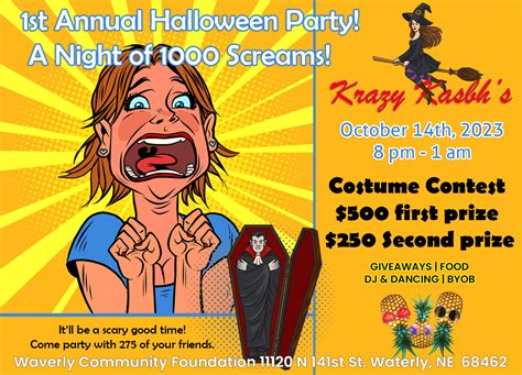 1st Annual Halloween Party Night Of 1000 Screams Krazy Kasbh