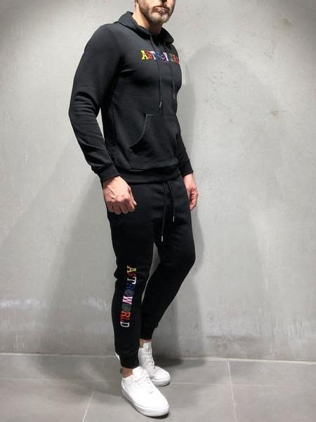 Hooded Tracksuit Astroworld Embroidery Tracksuit Mens Streetwear
