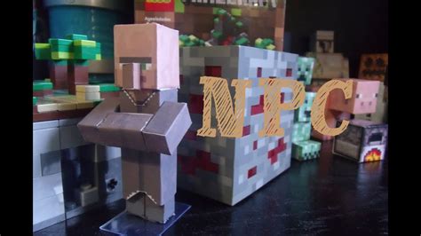 Papercraft Minecraft Npc Villager Youtube