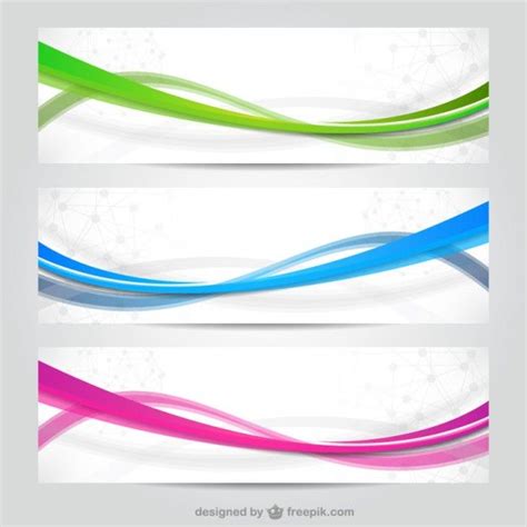 Download Colorful Waves Banners For Free Vector Free Banner Vector