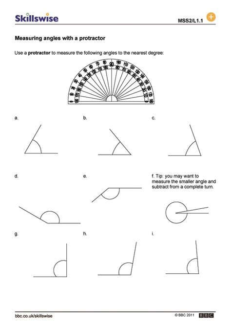 Measuring Angles With A Protractor Worksheet Goherbal Hot Sex Picture