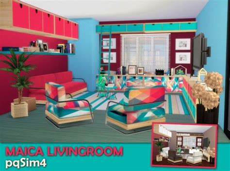 Pqsims4 Maica Livingroom • Sims 4 Downloads The Sims Sims Cc Sims 4
