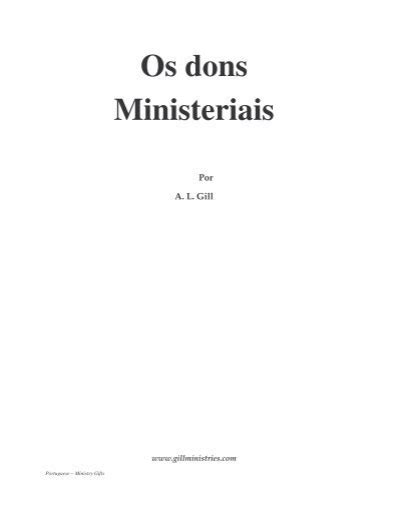 Os Dons Ministeriais Gill Ministries