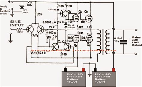 6v Simple Inverter Circuit Diagram