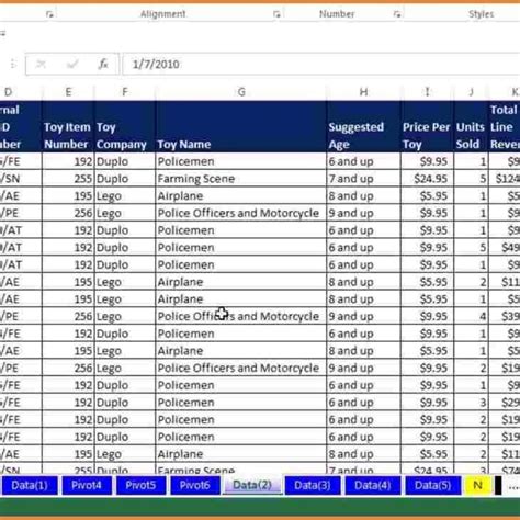 Advanced Excel Spreadsheets — Db
