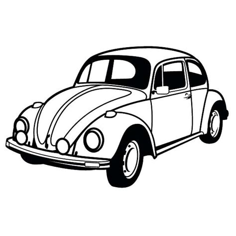 Classic Beetle Car Coloring Pages Best Place To Color