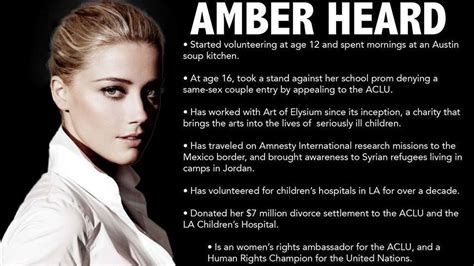 Petition Update · Amber Heard Is An Inner Philanthropist And Advocate