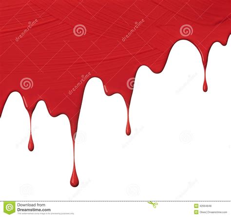 Red Paint Drips Stock Photo Image Of Background Drip 42694848