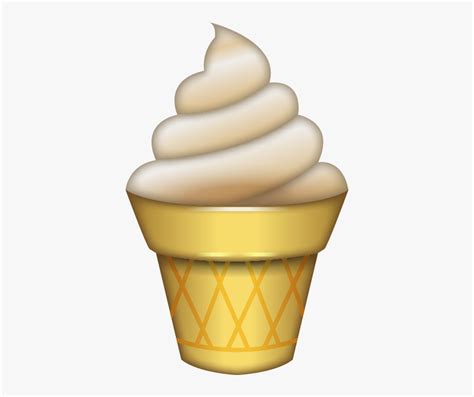 Ice Cream Emoji Whatsapp Hd Png Download Kindpng